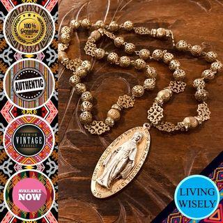 Our Lady of the Miraculous Medal Medallion Necklace
