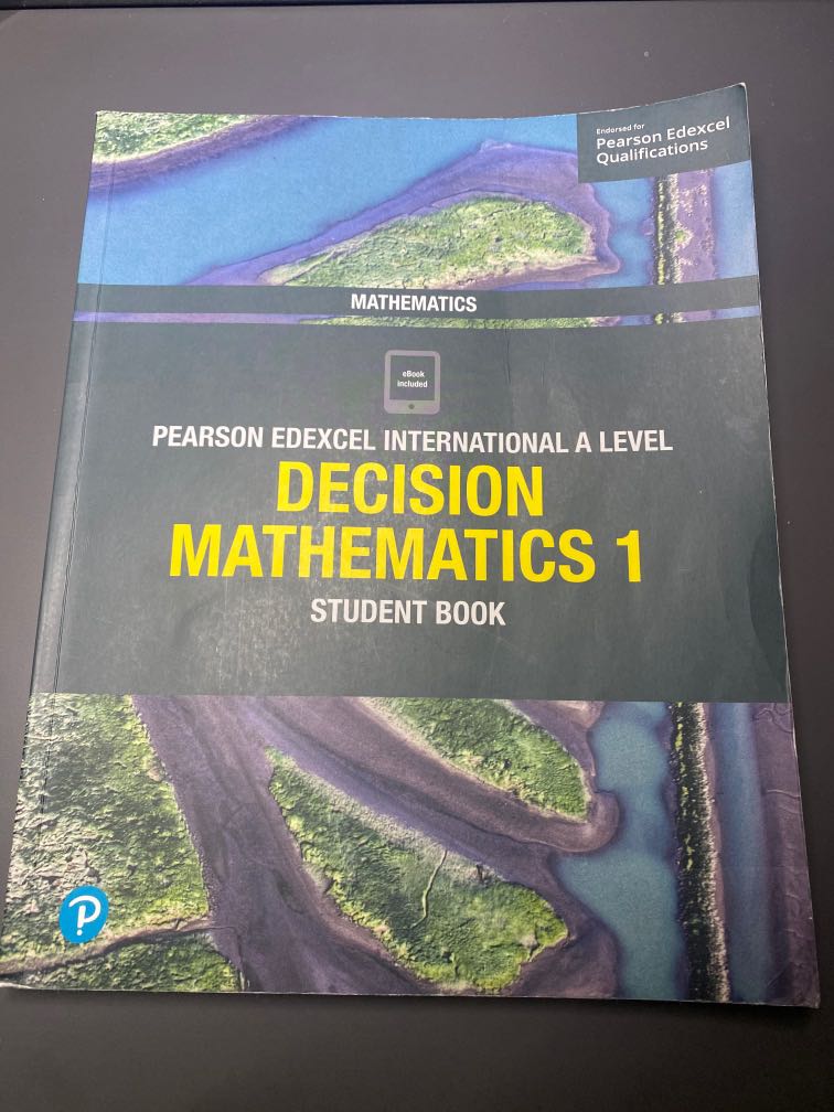 Pearson Edexcel IAL Decisions Mathematics 1 Textbook, 興趣及遊戲, 書本 & 文具 ...