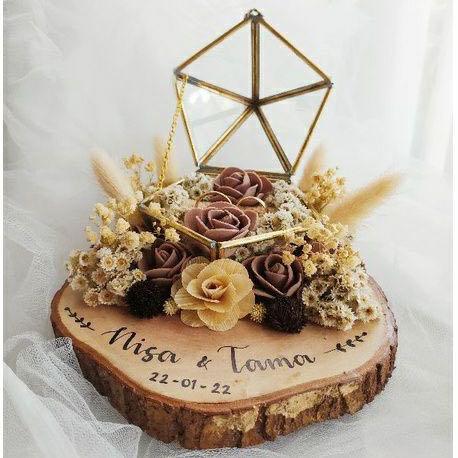Rustic wedding store ring holder