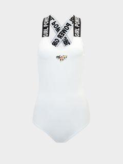 Pomelo Powerpuff girls graphic body suit - white