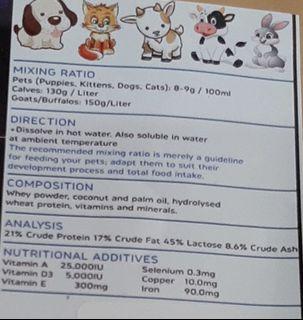 Premium Goats Milk Pet Milk Replacer supplier