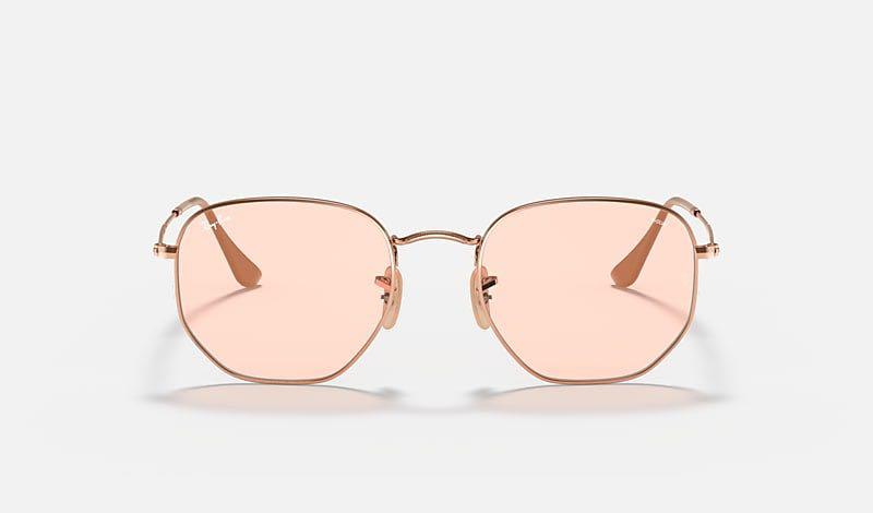 Ray ban clearance esagonali rosa