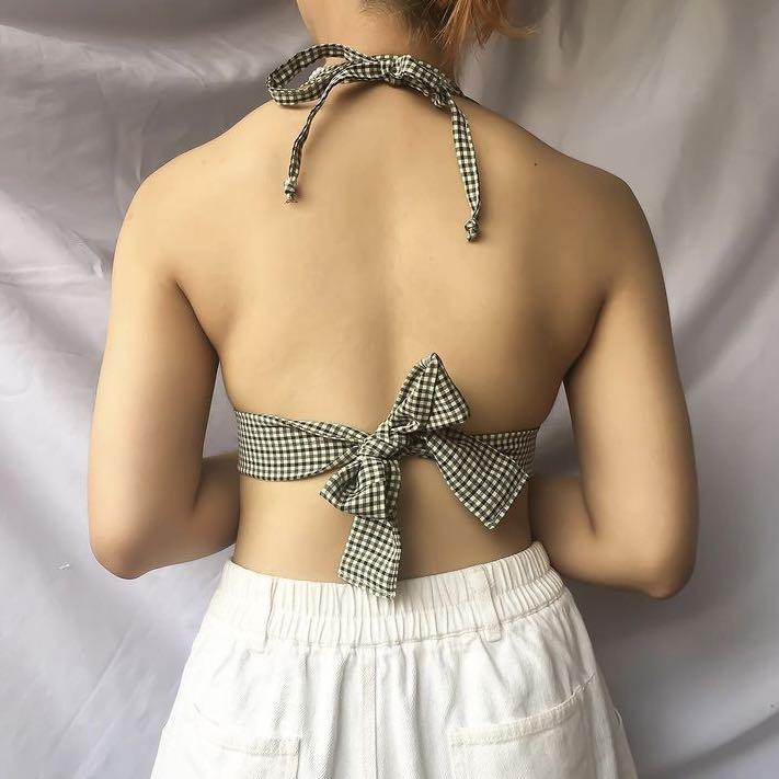 Backless shirt clearance with bralette