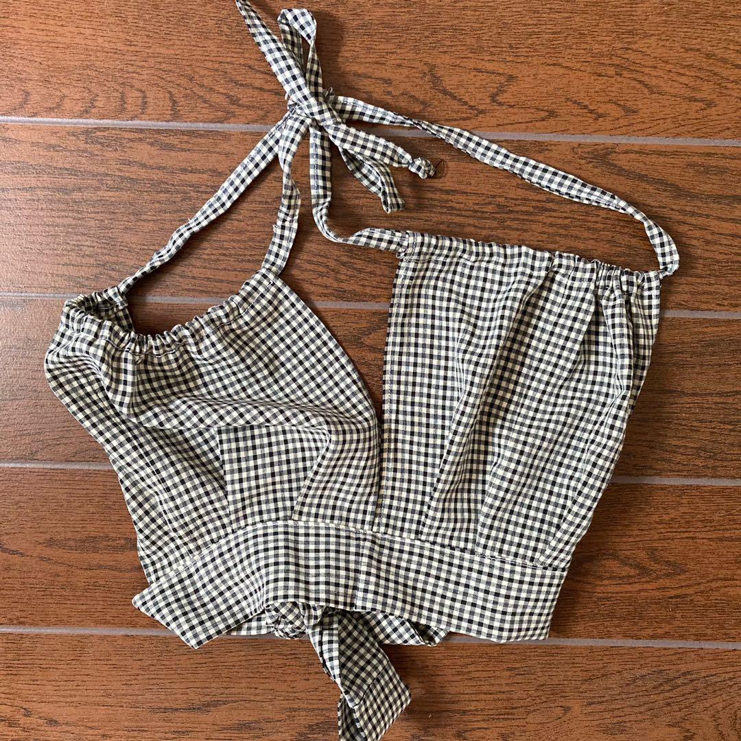 Reworked Double Strap Bralette Backless Top (Category: Sleeveless) located in Cavite. Submitted by mailed (Listing ID 1173073591, Image 3). Description: - bought from @/radkidstudio on ig! - fits up to semi-large ( adjustable) - cotton fabric - no flaws - i pesonally love this bc it’s an upcycled top and v creative ng shop na ‘yon for this t—t but im afraid i cant use it these days so it’s better to sell it - never worn out!! - first two photos a