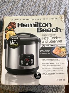 Hamilton Beach Digital Simplicity Rice Cooker & Food Steamer 37541