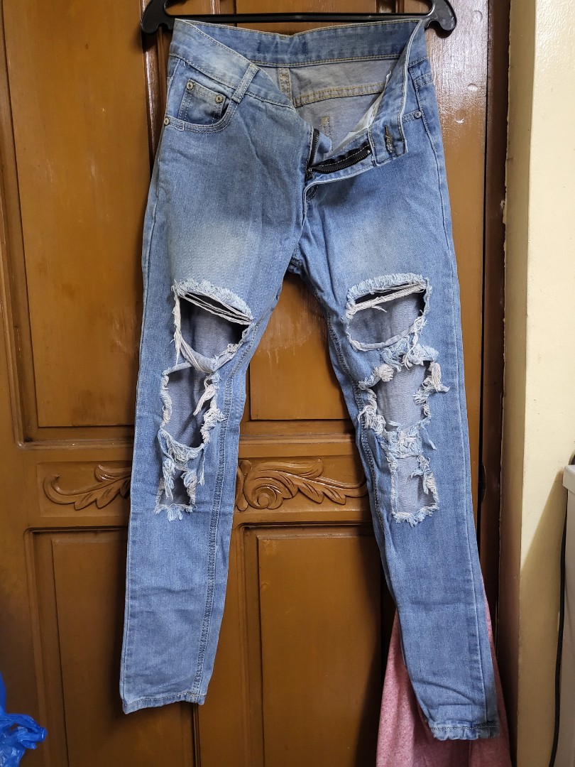 Rugged pants, Women's Fashion, Bottoms, Jeans on Carousell