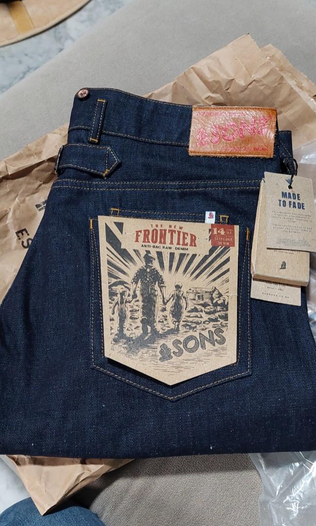 The New Frontier 14Oz Selvedge Anti-Bac Raw Denim Jeans by &SONS Trading Co