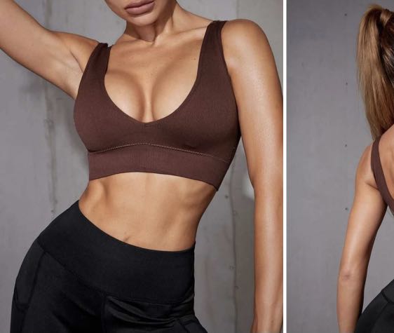 High Support Seamless Low Back Sports Bra