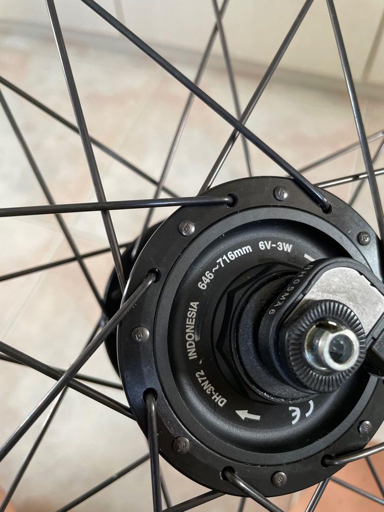 Voorwiel / SS 622X24 / Rigida - Ryde / V38 / Zwart / Shimano / DH-C3000 Voorwiel / SS 622X24 / Rigida - Ryde / V38 / Zwart / Shimano / DH-C3000