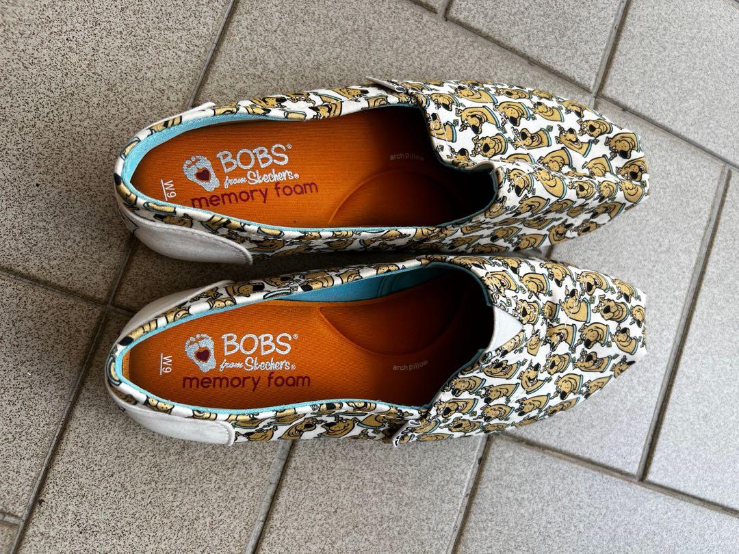 3 for 90 Skechers Women s White Bobs Bobs Plush scooby Doo Print Slip On