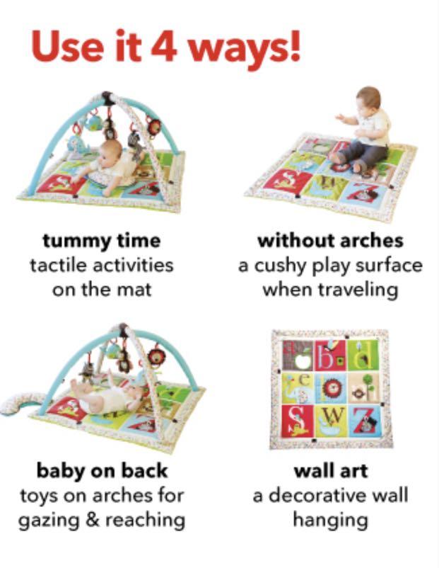 Skip hop alphabet zoo activity baby gym outlet