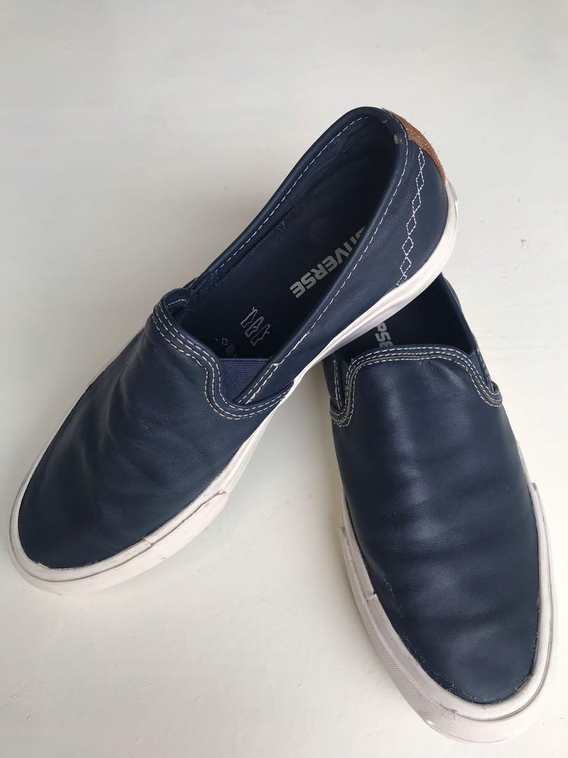 Jack purcell leather slip on sales