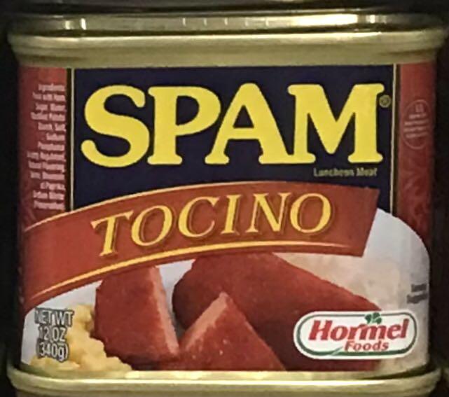 Spam Tocino Luncheon Meat 340g (Category: Packaged & Instant Food) located in Manila. Submitted by rotalie (Listing ID 1173070321, Image 1). Description: Spam Tocino Luncheon Meat 340g #inManila #inQC #inMandaluyong #inMakati #inTaguig #inPasig #inMarikina #inCainta #inAntipolo Delivery thru Lalamove or Grab express c/o buyer from Sampaloc Manila. Payment via bank transfer or GCash before shipping :) For further inquiries, pls call us 09153264002