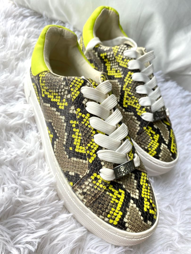 Steve Madden New Sneakers Snake Platform Women s Fashion