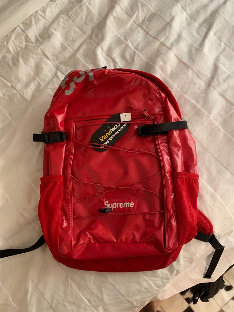 Supreme FW17 Backpack White, Men's Fashion, Bags, Backpacks on Carousell