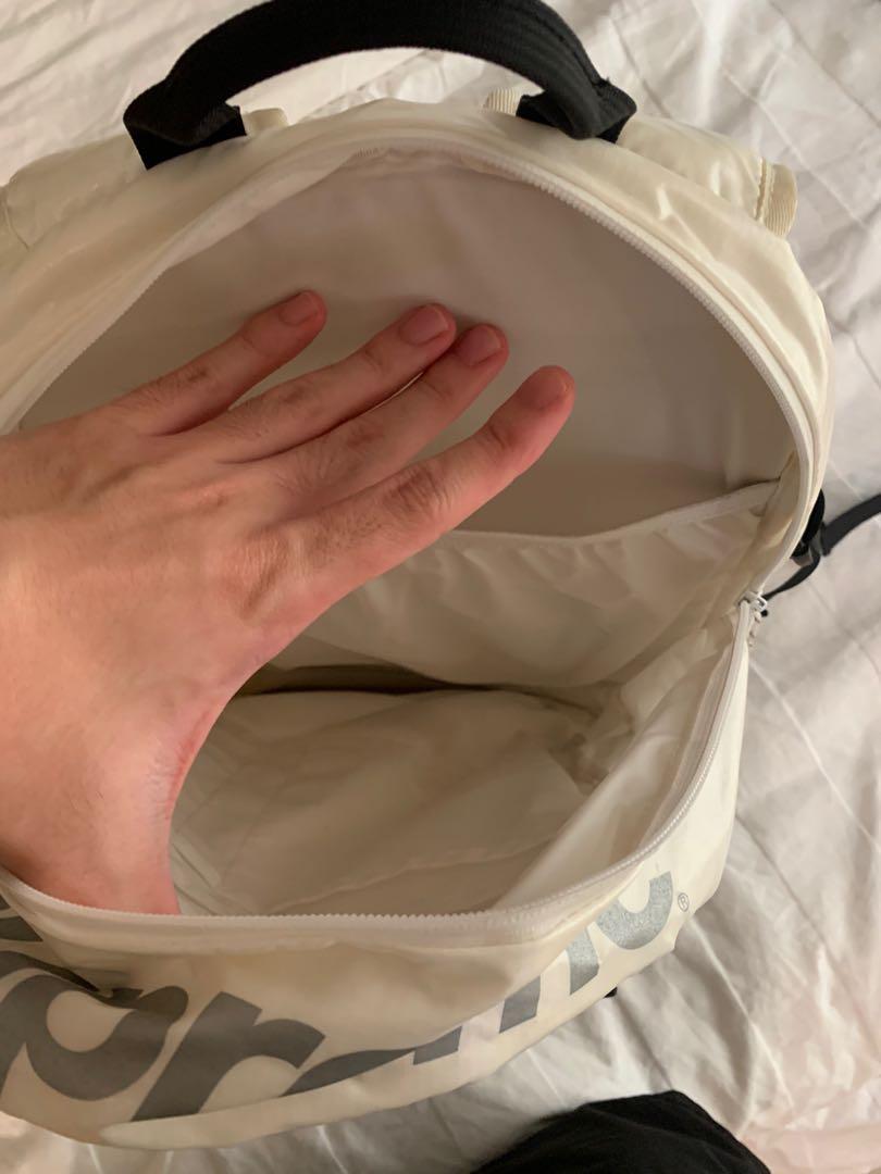 Supreme FW17 Backpack White, Men's Fashion, Bags, Backpacks on Carousell