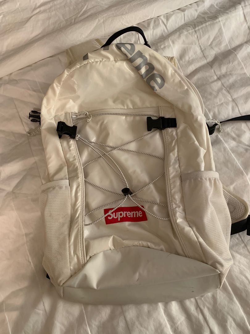 White store supreme bookbag