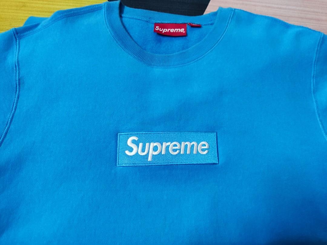 SUPREME FW18 BRIGHT ROYAL BLUE CREWNECK Men s Fashion Coats