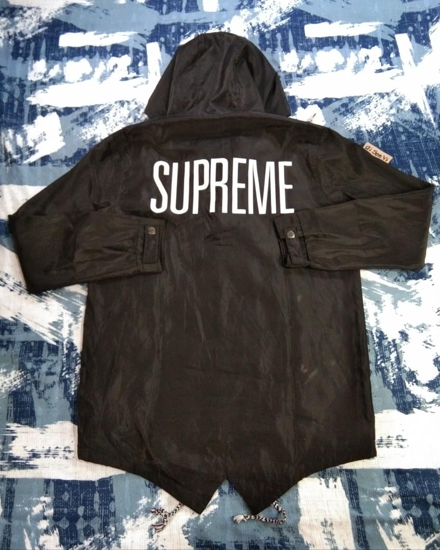 Supreme Tape Seam Fishtail Parka Jacket, Men's Fashion, Coats