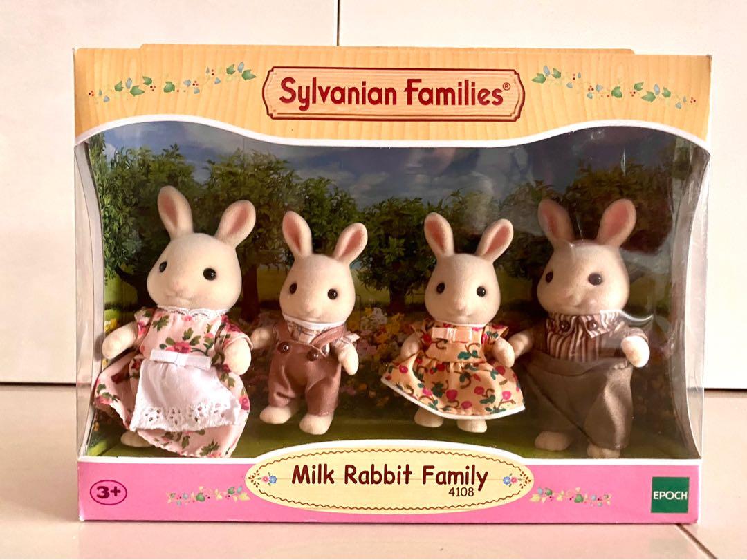 Sylvanian Families Milk Rabbit Family, Hobbies & Toys, Toys