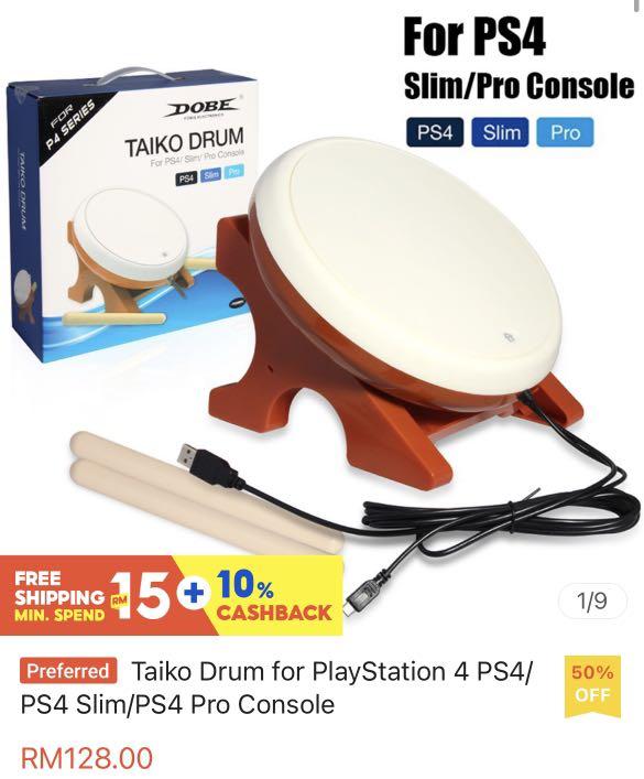 Dobe taiko hot sale drum ps4 review
