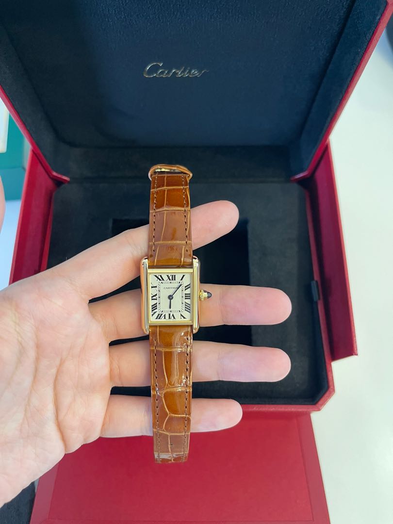 Tank Louis Cartier Watch, 名牌, 手錶- Carousell