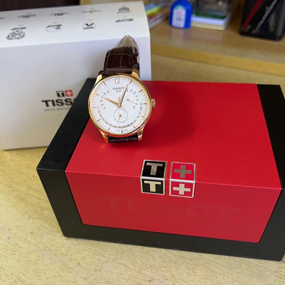 Tissot Perpetual Calendar Watch, Luxury, Watches on Carousell