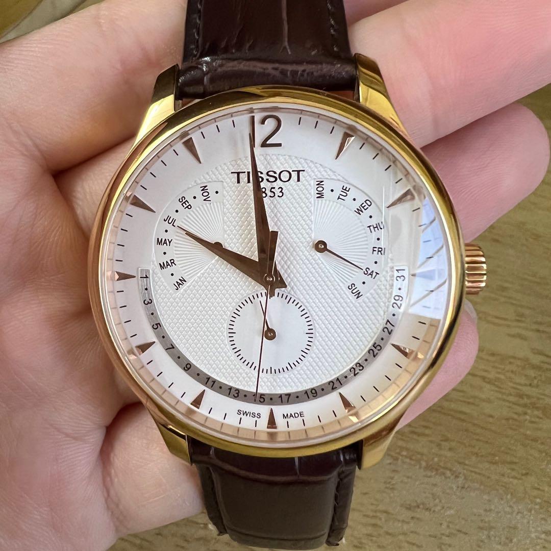 Tissot Perpetual Calendar Watch, Luxury, Watches on Carousell