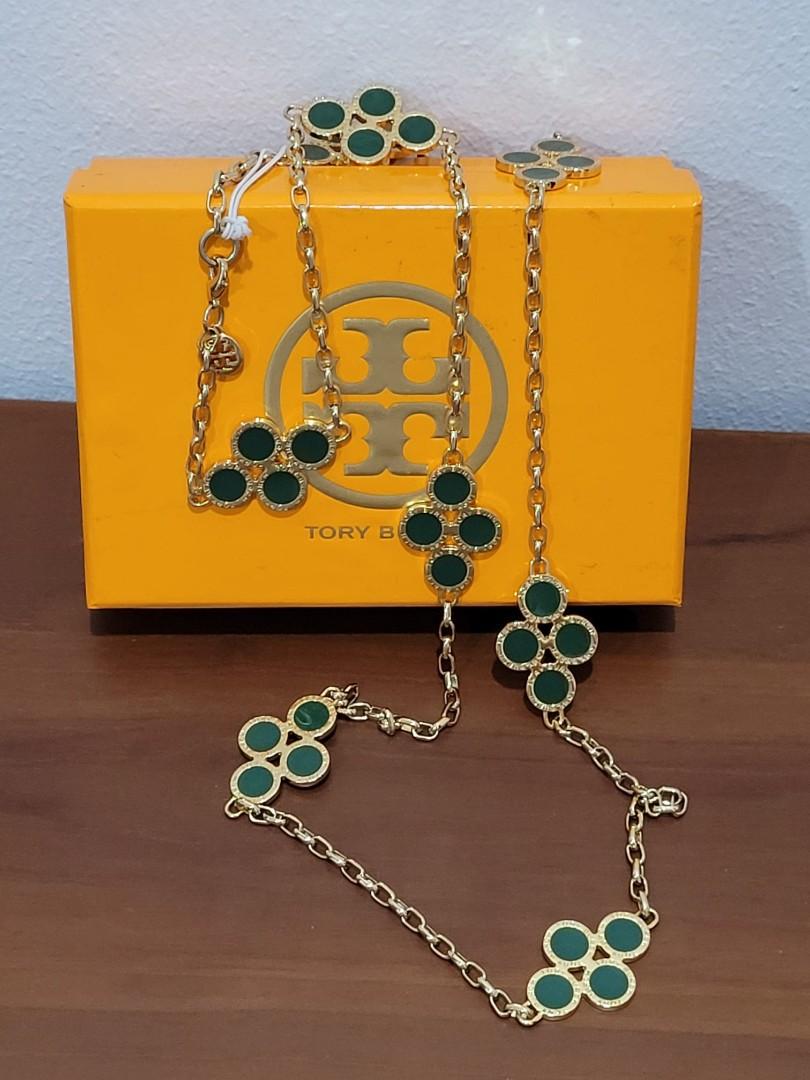 tory burch black necklace