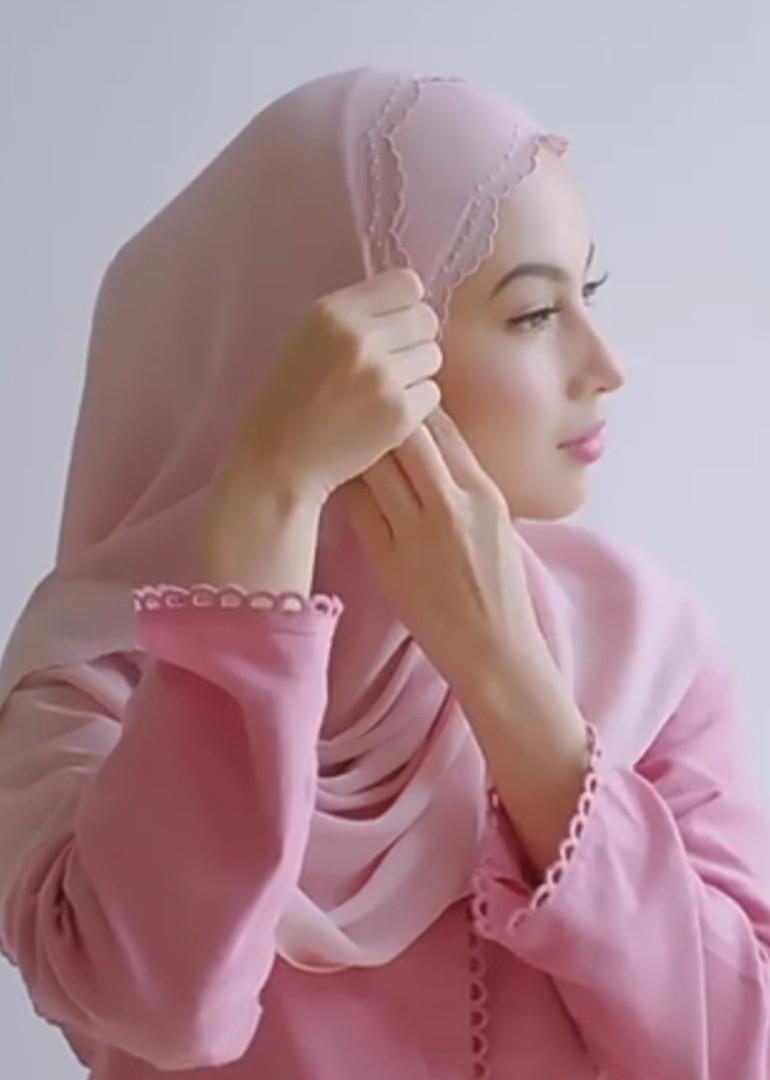 Durra Seroja Long Shawl - 03 Peach