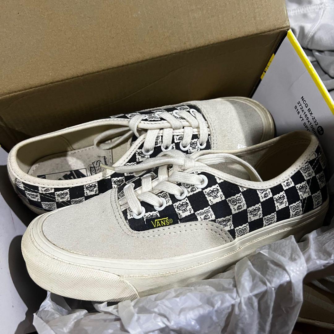 UK 4 Vans OG Authentic LX Spongebob Checkerboard Shoes Women s
