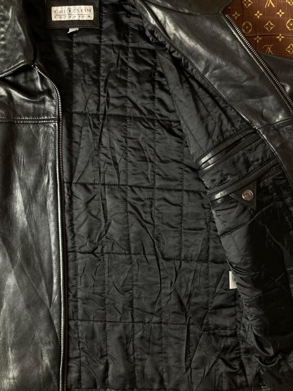 Vintage Chereskin Exterior Genuine Leather Jacket, Men's Fashion, Coats ...
