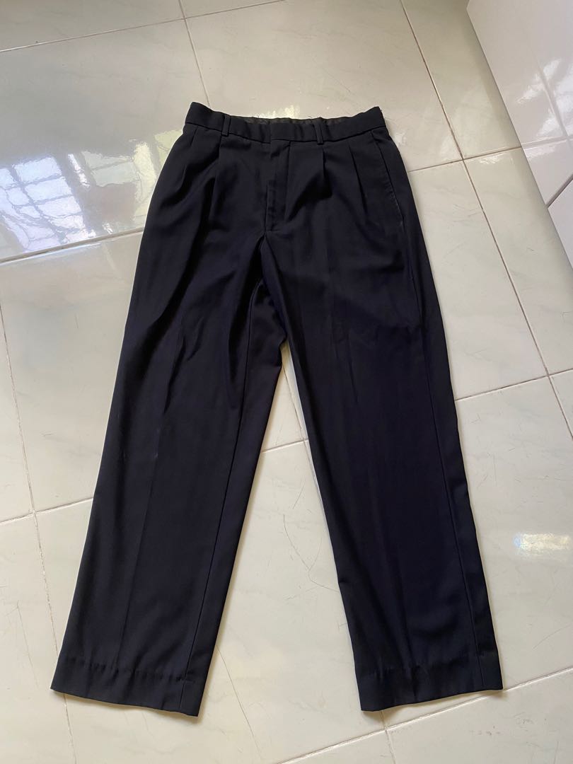 Vintage Pleated Pants, Men's Fashion, Bottoms, Trousers on Carousell