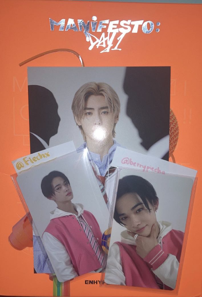 WTS ENHYPEN MANIFESTO ALBUM M VERSION WITH NIKI PC AND