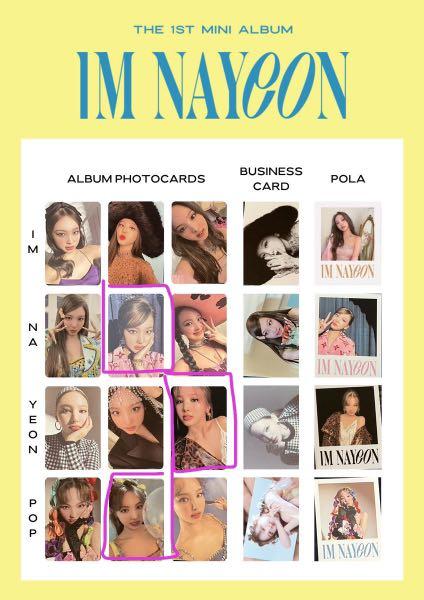 TWICE - IM NAYEON - 1st Mini Ablum - POP - Official Photocards