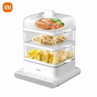XIAOMI Zhenmi 3 Layer Electric Steamer 800W Household Multi-Functional 12L Automatic Power-off Steamer Small Breakfast Machine Steam Cooker