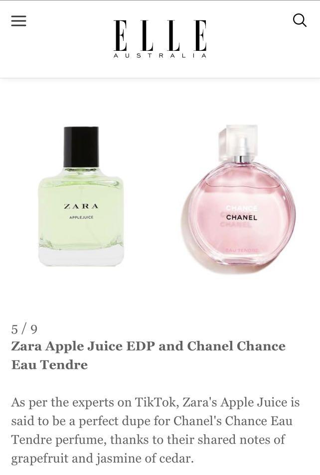 COD】 Original Zara Perfume Apple juice Red Vanilla Red Temptation