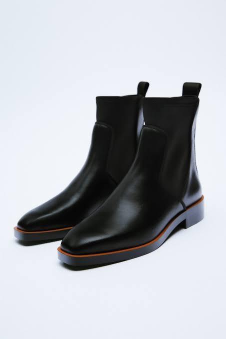 Elasticated flat ankle boots zara outlet