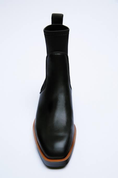 Elasticated flat sales ankle boots zara