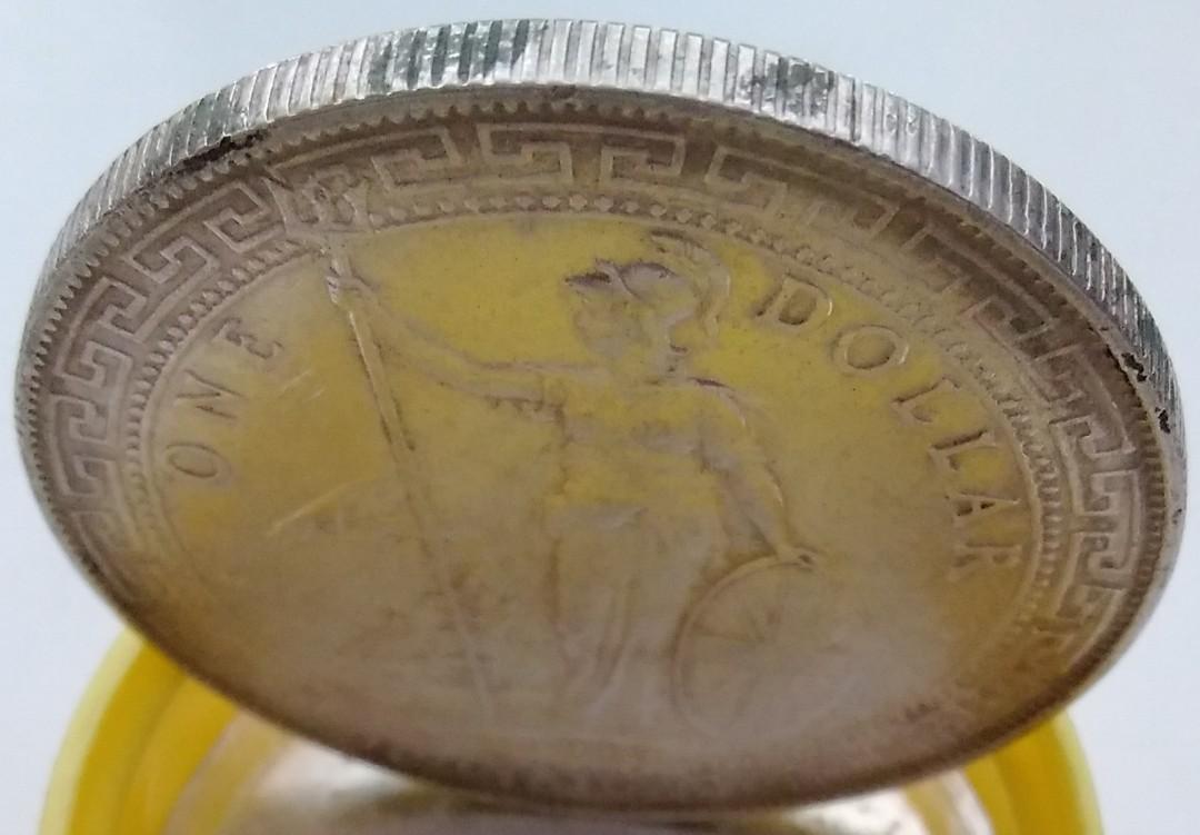1910(B)年英國貿易銀圓(俗稱「港光」及「站洋」-英屬印度孟買鑄造, 興趣及遊戲, 收藏品及紀念品, 錢幣- Carousell