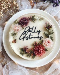 8 inch Customised 3D Jelly Floral Cake