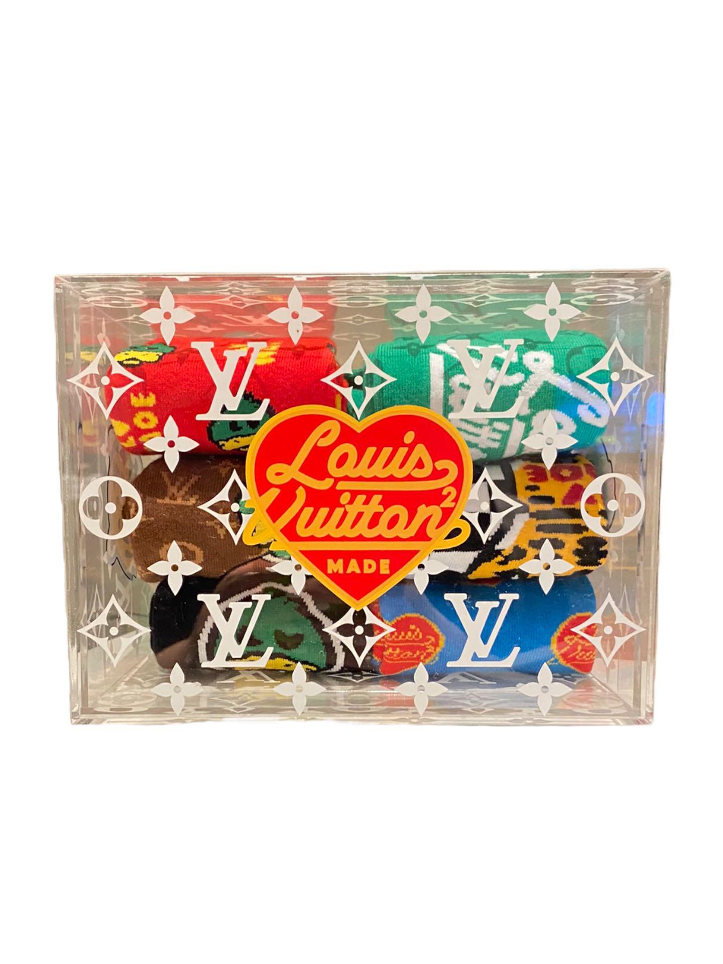 Louis Vuitton LV Archives Set of 6 Socks Multicoloured