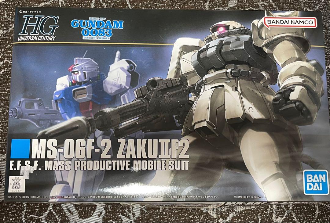 高達模型ms-06f-2 zaku II F2 hg, 興趣及遊戲, 玩具& 遊戲類- Carousell