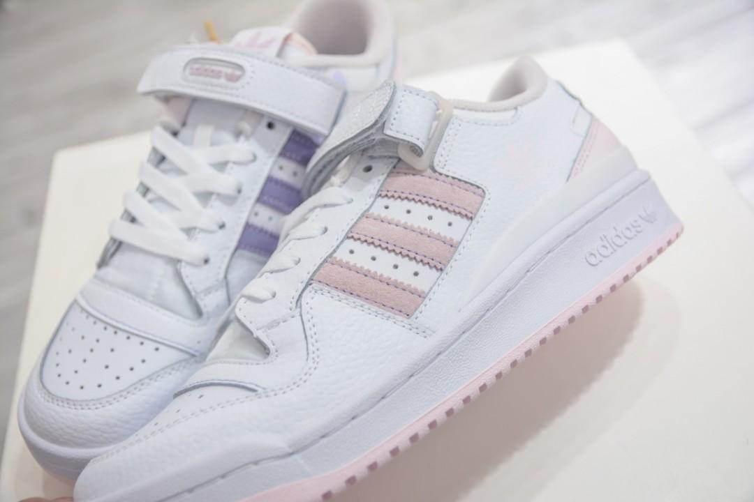 white and lavender adidas