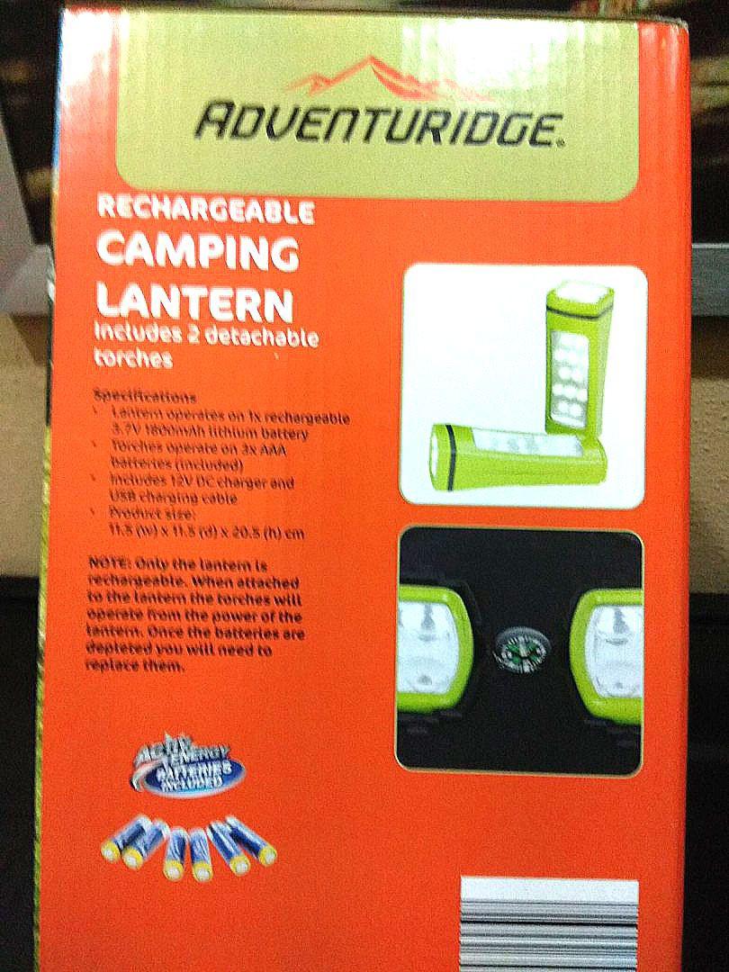 ADVENTURIDGE LED Rechargeable Camping Lantern, Sports Equipment, Hiking