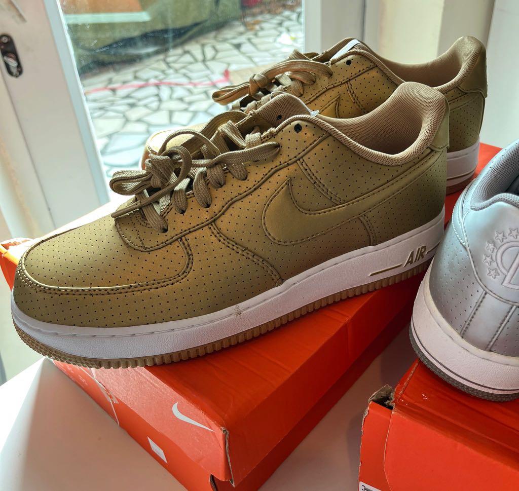 Nike Air force 1 dream team 2 pairs gold and silver
