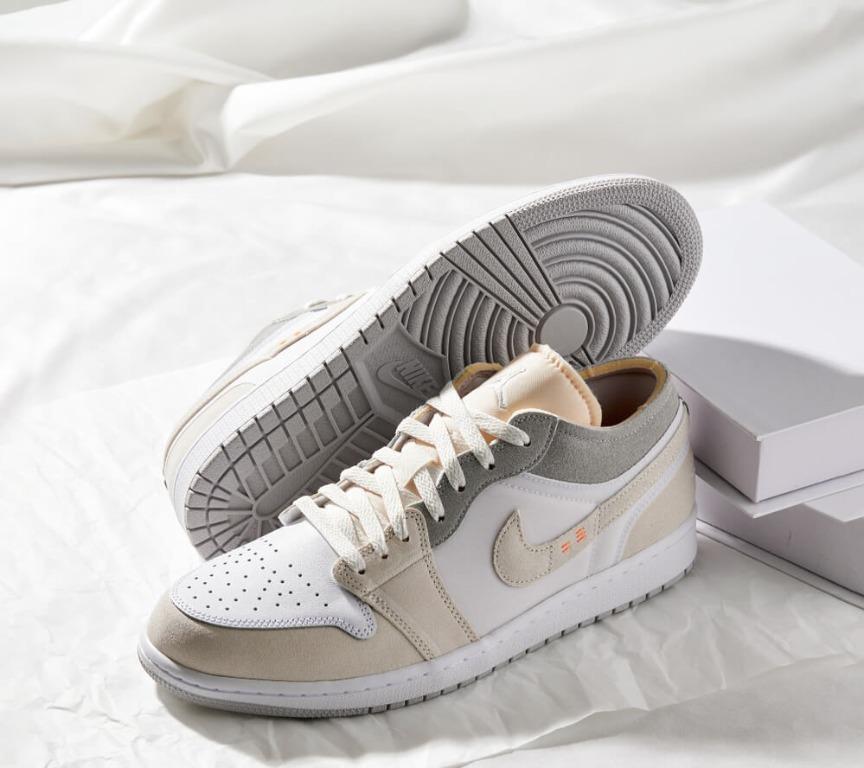 Air Jordan 1 Low SE White and Phantom Men s Fashion Footwear