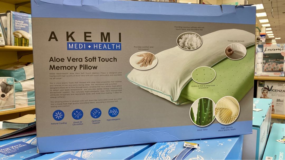 Akemi aloe 2025 vera memory pillow