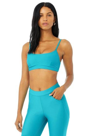 Alo Yoga Airlift Intrigue Sports Bra in Bright Aqua (Size XS), Women's  Fashion, Activewear on Carousell