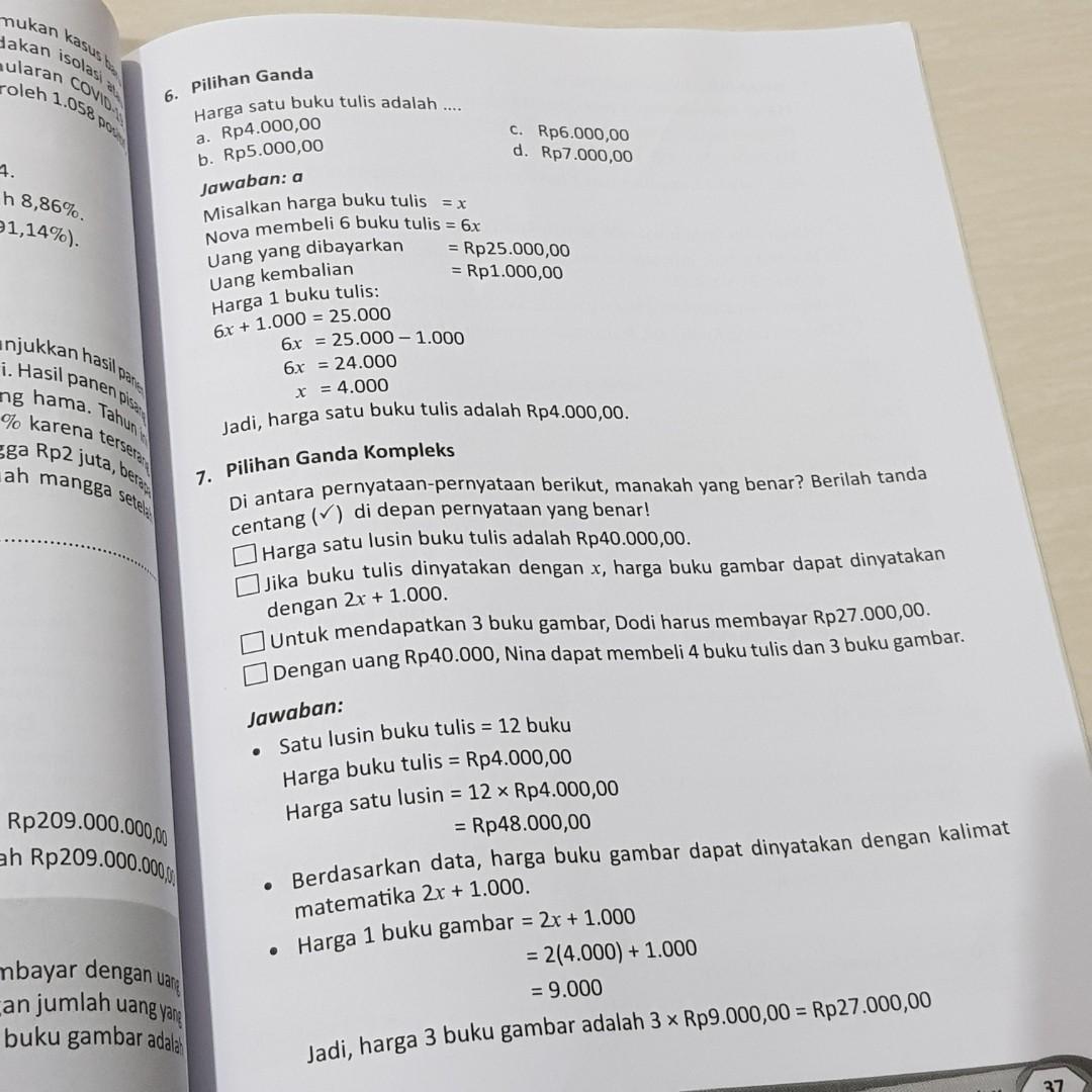 Asesmen kelas utk latihan anbk kelas 5sd buku alat tulis buku